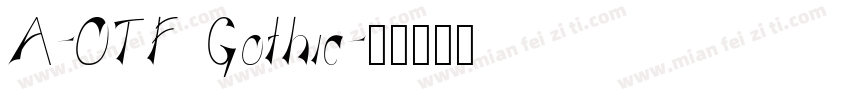 A-OTF Gothic字体转换